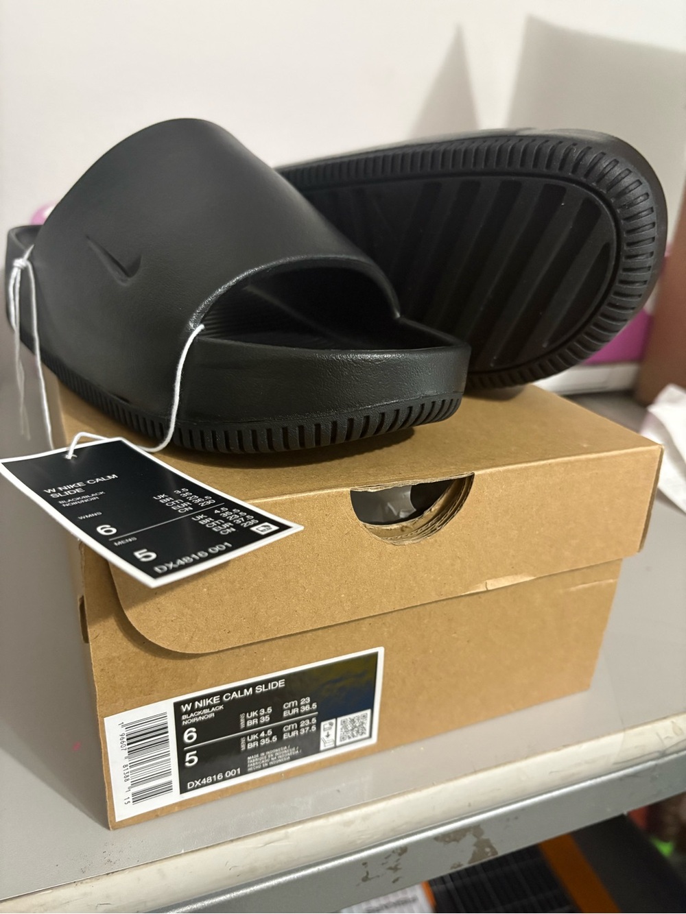 Nike Black Calm Slide Sandals